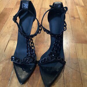 Ibiza Chain High Heels - Black - Size 41